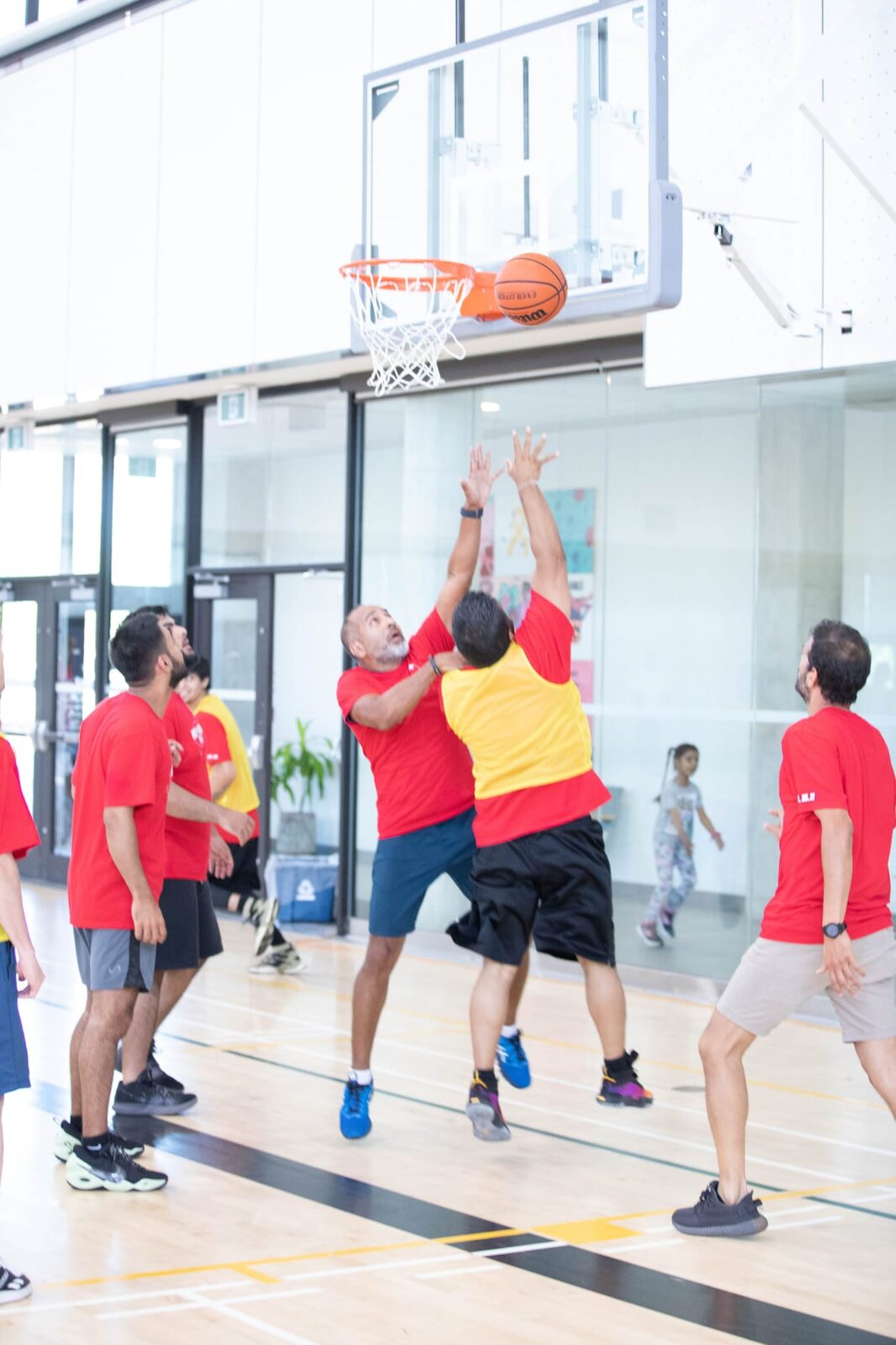 MJ wearing a MINHAS 23 Raptors jersey