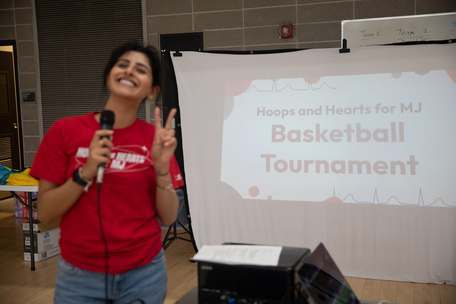 Tournament action shot